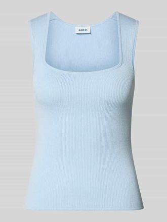 Jack & Jones Top aus Viskose-Mix mit Karree-Ausschnitt Modell POSIE in Hellblau, Gr&ouml;&szlig;e XL