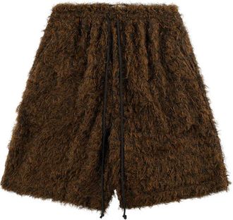 Song for the Mute Shorts elasticizzati Black - Marrone