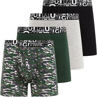 True Religion Boxer Briefs Stretch Underwear Pack of 4 in Camo at Nordstrom, Size Xx-Large