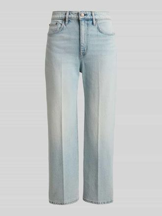 Lauren Ralph Lauren Straight Fit Jeans aus Baumwoll-Mix mit B&uuml;gelfalten in Jeansblau Melange, Gr&ouml;&szlig;e 36