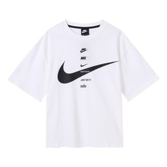 Nike (WMNS) Nike AS W Nike Sportswear SWSH Top SS White CU5683-100