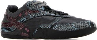 Miu Miu Womens Multicolor Fabric And Leather Sneakers Ardesiaastrale