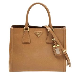 Prada Pre-owned Vintage Handtas - Dames - Pre-owned - Bruin - Maat: ONE Size Leer