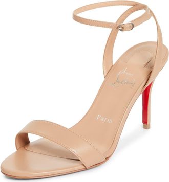 Christian Louboutin Miss Z Ankle Strap Sandal in Blush/Lin Blush at Nordstrom, Size 10.5Us