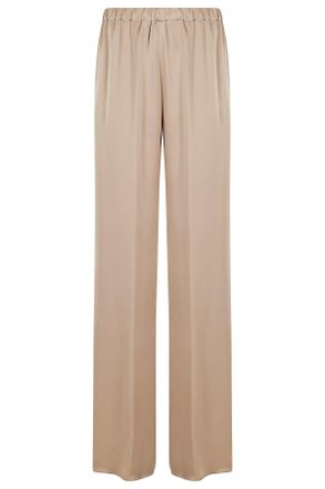 Antonelli Beige Tiete Elastic-Waistband Acetate-Blend Flared Pants