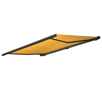 Hhg Funda De Recambio Para Toldo T123, Cofre Completo Funda De Recambio Protecci&oacute;n Solar 4,5x3m, Poli&eacute;ster Amarillo