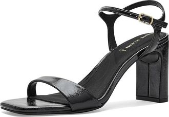 Anne Klein Beata Womens Sandals Black Crinkle : 9.5 M, Faux Leather