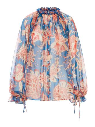 Etro Silk Blouse With Floral Print