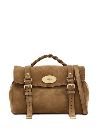 Mulberry Alexa braided tote bag - women - Calf Suede - One Size - Brown