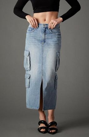 Blue Revival Major General Midi Skirt in Crete at Nordstrom, Size 24