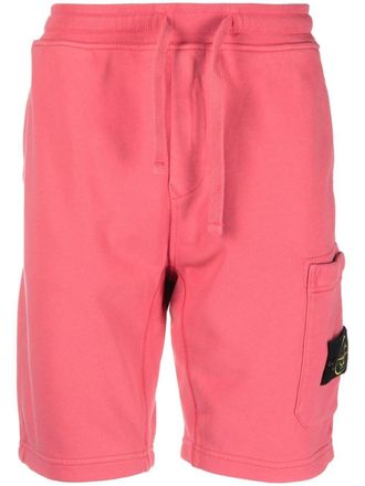 Stone Island Bermuda con applicazione Compass - Rosa