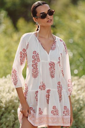 SZ Blockprints Floral Printed Kaftan
