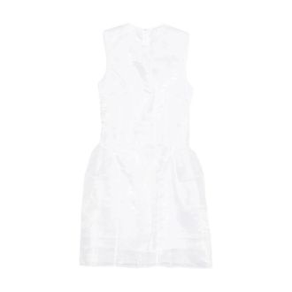 Cecilie Bahnsen Dames, Jurken, Wit, Maat: 2XS Satijn