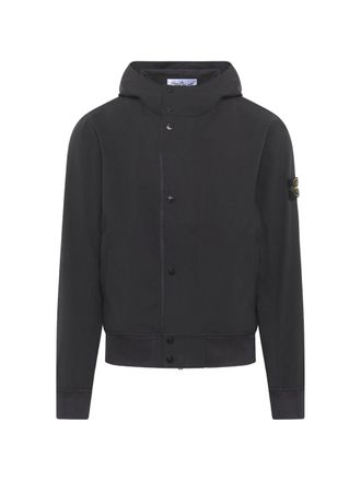 Stone Island Light Soft Shell-R E. Dye Hooded Softshell Jacket