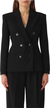 Max Mara Zwarte Key Cady Jas - Dames - Blazers - Zwart - L - Jassen