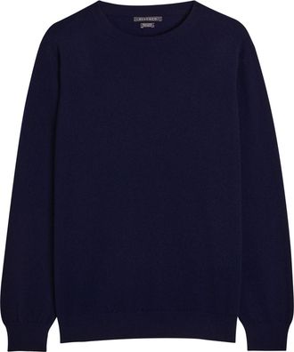 Begg x Co Heriot Cashmere Jumper - Navy - S