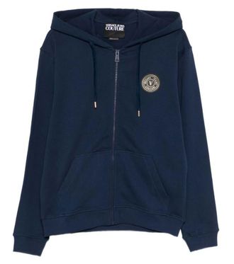 Versace Jeans Couture Navy Blue Hood Sweatshirt