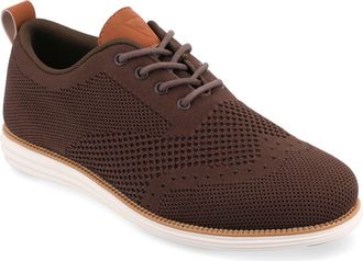 Vance Co. Ezra Knit Oxford Sneaker - Wide Width in Brown at Nordstrom Rack, Size 8.5