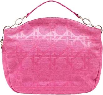 Dior Pre-owned Handbags, female, Pink, Size: ONE SIZE Pre-owned Canvas Handbag