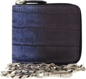 Fendi Pre-owned Wallets, male, Blue, Size: ONE SIZE Pre-owned 7M0197 Wallet (bi-fold)