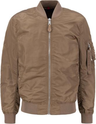 Alpha Industries Alpha Industries Mens MA-1 VF Light Bomber Jacket - Brown - Size Small