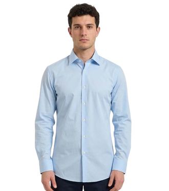 HUGO BOSS Sky Blue Solid Shirt