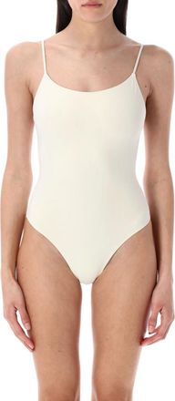 Lido White spaghetti-straps one-piece