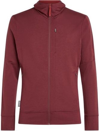 Icebreaker Merino 260 Quantum IV L/S Zip Hoodie Merinohoodie f&uuml;r Herren | rot
