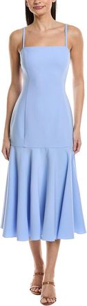 Carolina Herrera Spaghetti Strap A-Line Midi Dress