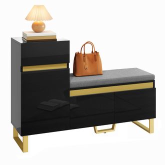 STILVORA Zapatero Con Amplio Espacio De Almacenamiento Para La Zona De Entrada, Mueble De Almacenamiento De Varios Niveles En Un Dise&ntilde;o Minimalista Moderno, Co
