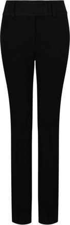 Ferragamo Womens Silk-Lined Trousers In Nero