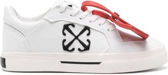 Off-white New Low Vulcanized canvas sneakers - women - Rubber/Canvas/Calf Leather - 37