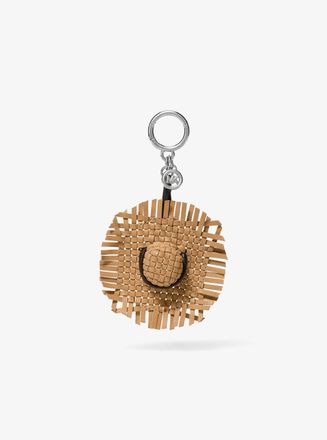 Michael Kors Woven Leather Hat Bag Charm