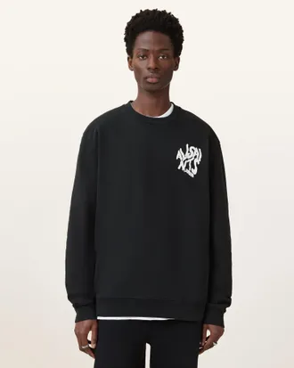 AllSaints Orlando Oversized Crew Neck Sweatshirt