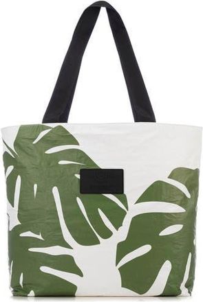 Aloha Collection Day Tripper Monstera Water Resistant Tyvek Tote in Seaweed at Nordstrom Rack
