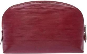 Louis Vuitton Pre-owned Leather pouches - Dames - Vintage Tassen - Rood - ONE Size - Leer - Vintage