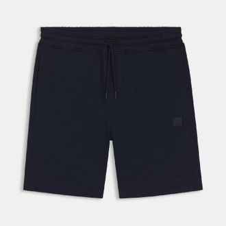 HUGO BOSS Mens Boss Sewalk Logo Badge Shorts in Dark Blue