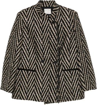 Forte_Forte Chevron oversized jas