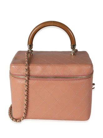 Chanel 2018-2019 Knock On Wood Vanity handtas - Roze