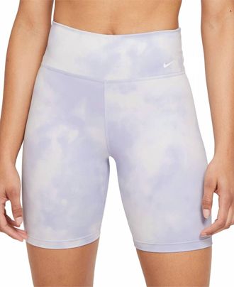 Nike One Icon Clash Bike Shorts In Light Thistle/white