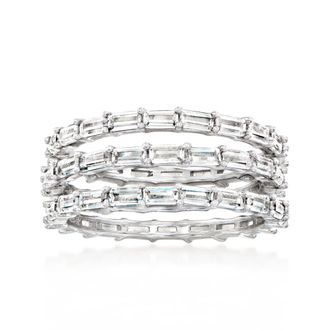 Ross-Simons CZ Jewelry Set: 3 Rings in Sterling Silver