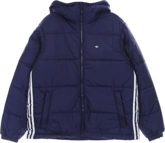adidas Jassen, Heren, Blauw, M, Polyester, Hooded Puff Down Jacket