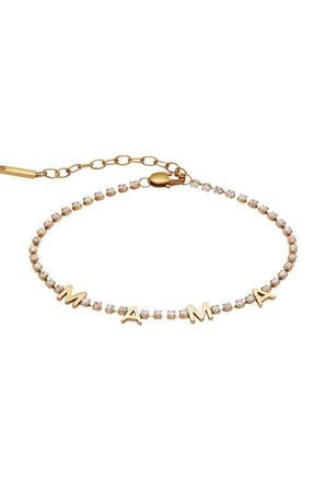 Alex and Ani Mama Tennis Bracelet in Gold at Nordstrom