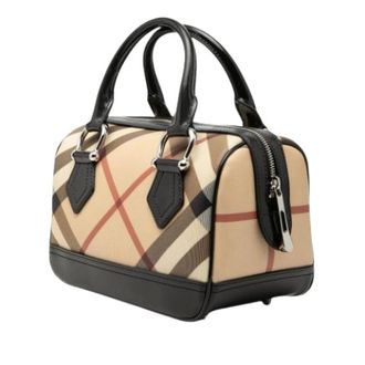 Burberry Pre-owned Handbags, female, Beige, Size: ONE SIZE Pre-owned Boston Bag