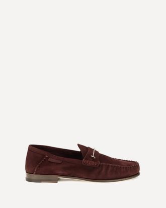 Tom Ford Suede leather T-strap Loafers Female 41