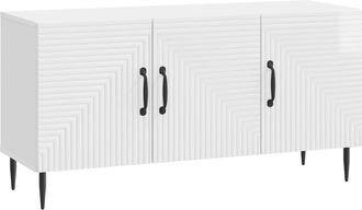 vidaXL Mueble De Tv Brillante 99 X 34,5 X 50 Cm Madera De Ingenier&iacute;a Vidaxl