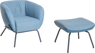 Schubiger M&ouml;bel Sessel + Hocker Dragon