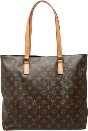 Louis Vuitton Brown Pvc Leather Shoulder Bag Tote Bag (Pre-Owned)