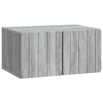 vidaXL Mueble Para Tv De Pared Gris Sonoma 59,5 X 41 X 30 Cm Vidaxl