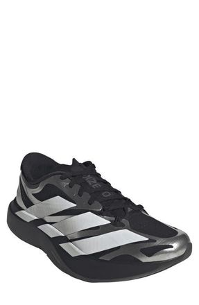 adidas Adizero Evo SL EXO Running Shoe in Core Black/White/Iron Met at Nordstrom, Size 10.5
